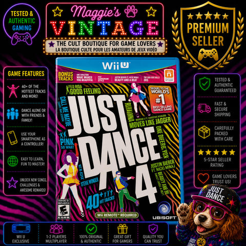 Just Dance 4 (Nintendo Wii U, 2012) CIB DISC LIKE NEW