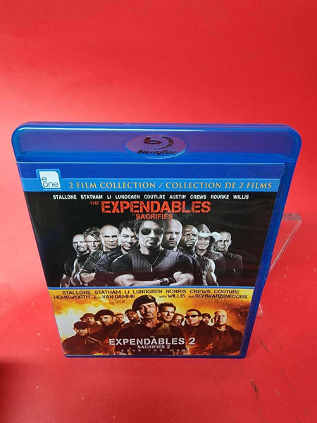 Expendables + Expendables 2 - Stallone , Lundgren,  ---  *BILINGUE LIKE NEW*