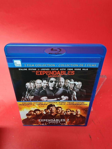 Expendables + Expendables 2 - Stallone , Lundgren,  ---  *BILINGUE LIKE NEW*