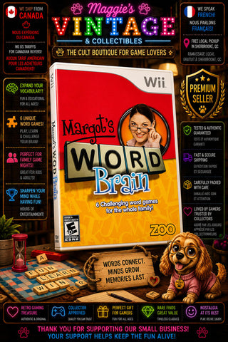 Margot's Word Brain (Nintendo Wii: 2008)  CIB DISC LIKE NEW
