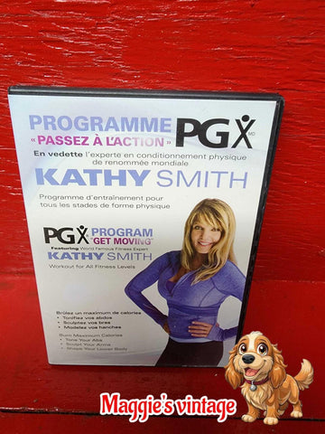 Kathy Smith - PGX Get Moving / PASSEZ A L'ACTION (DVD) *BILINGUE DISC LIKE NEW*