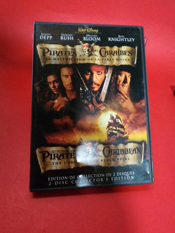 DVD - PIRATES DES CARAIBE - La malediction du black pearl Bilingue Like new!