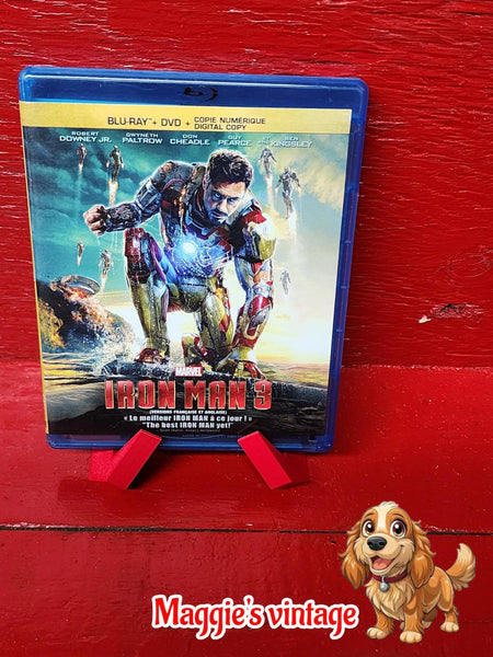 Iron Man 3 (Two-Disc Combo Pack + Digital Copy) *BILINGUE DISC LIKE NEW*