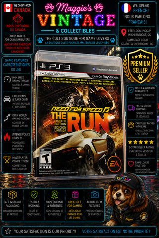 Need for Speed: The Run PlayStation 3 PS3 Limited Edition CIB DISC LIKE NEW