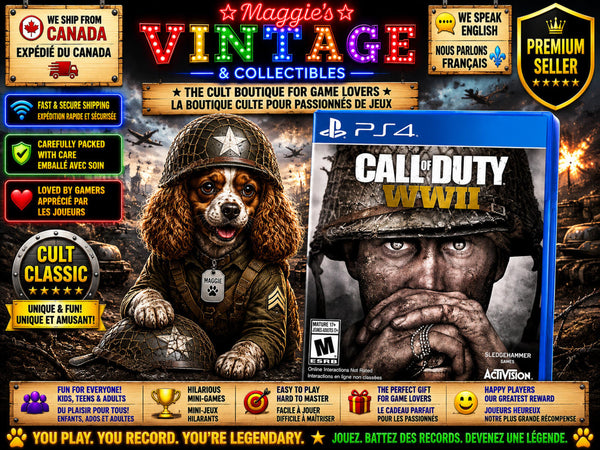 Call of Duty WWII (Sony PlayStation 4 PS4, 2017) - Complete  CIB - DISC LIKE NEW