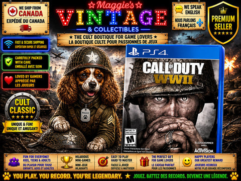 Call of Duty WWII (Sony PlayStation 4 PS4, 2017) - Complete  CIB - DISC LIKE NEW