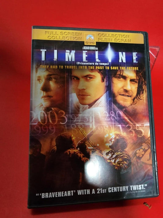 Timeline (DVD) TESTED AND WORKS Bilingue Like new!
