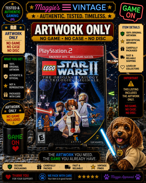 Lego Star Wars 2 The Original Trilogy (Playstation 2 Ps2) ARTWORK ONLY