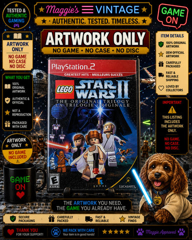 Lego Star Wars 2 The Original Trilogy (Playstation 2 Ps2) ARTWORK ONLY