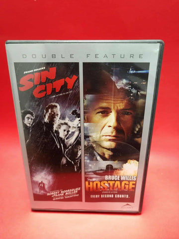 NEW DVD - SIN CITY + HOSTAGE - DOUBLE FEATURE -* BILINGUE LIKE NEW*
