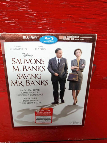 Disney Saving Mr. Banks/ SAUVONS M.BANK  Blu Ray  *BILINGUE DISC LIKE NEW*
