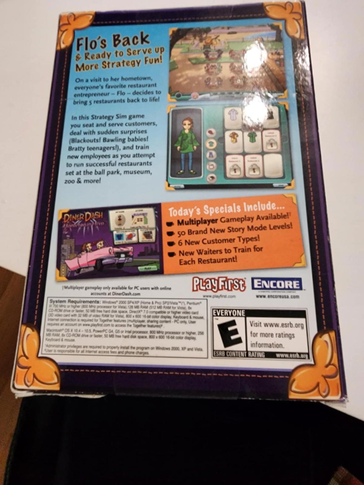 Diner Dash: Hometown Hero (PC/Mac, 2008) New Sealed