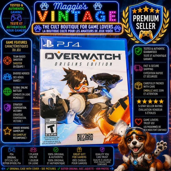 Overwatch : Origins Edition PS4 (Sony PlayStation 4, 2016) DISC LIKE NEW