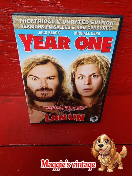 Year one / L'AN UN - DVD - Jack Black, Michael Cera *BILINGUE DISC LIKE NEW*