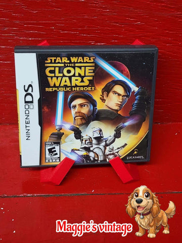 Star Wars The Clone Wars Republic Heroes Nintendo DS * TESTED CIB WITH MANUAL*