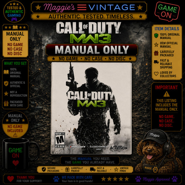PS3 Call of Duty MW3  MANUAL ONLY
