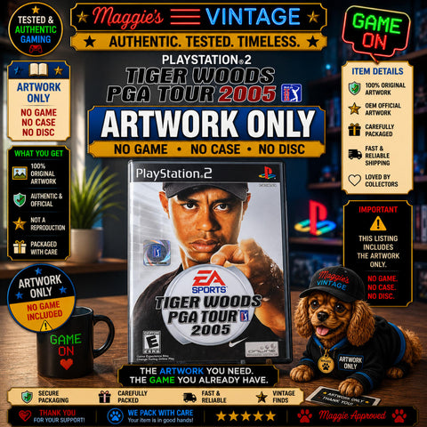 Tiger Woods PGA TOUR 2005 (Playstation 2) PS2 ARTWORK ONLY