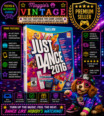 Just Dance 2016 (Nintendo Wii U, 2015) CIB Complete disc like new