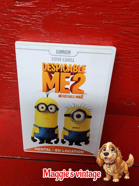 Despicable Me 2 (DVD, 2013) Rental Version * BILINGUE  DISC LIKE NEW*