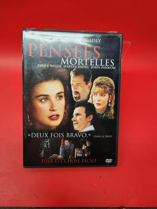 Pensees Mortelles/Mortal Thoughts (DVD, 1991) (bilingue like new!)
