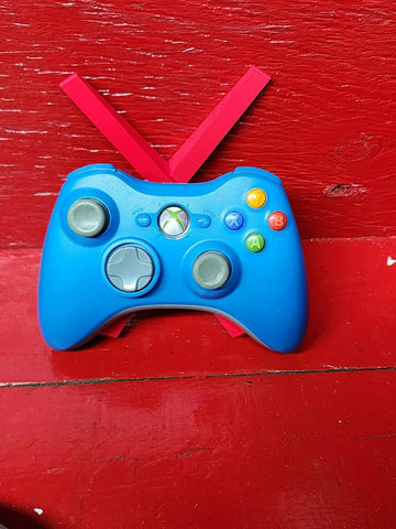 Microsoft Xbox 360 Blue OEM Controller Tested Working