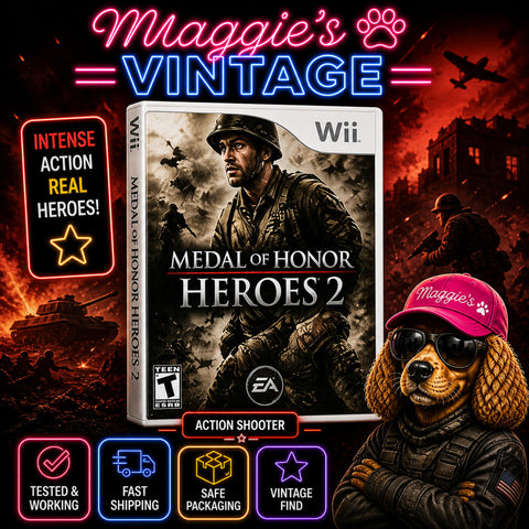 Medal of Honor: Heroes 2 (Nintendo Wii ) CIB DISC LIKE NEW