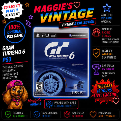 Gran Turismo 6 (Sony PlayStation 3, 2013) No Manual Tested disc like new