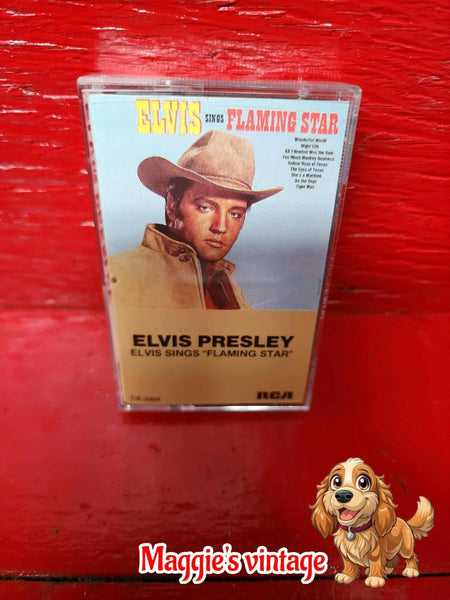 Elvis Presley Flaming Star original 1986 canadian cassette