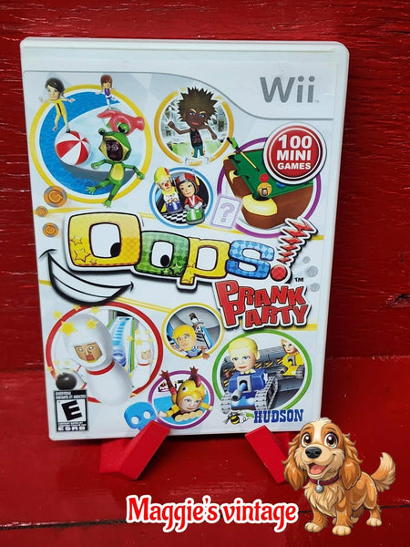 Oops Prank Party (Nintendo Wii, 2010) - *CIB COMPLETE DISC LIKE NEW*