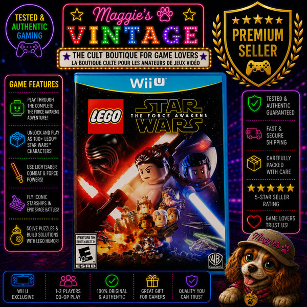 LEGO Star Wars: The Force Awakens (Nintendo Wii U, 2016) CIB DISC LIKE NEW