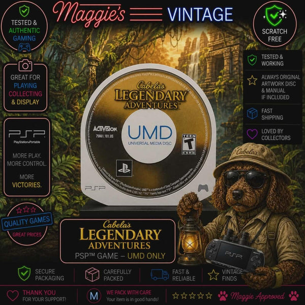Cabela's Legendary Adventures (Sony PSP, 2008) - UMD ONLY TESTED