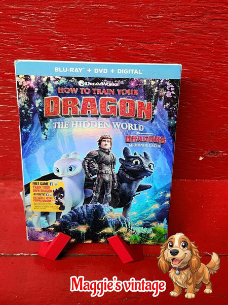 How to Train Your Dragon : The Hidden World (Blu-ray DVD) BILINGUE DISC LIKE NEW