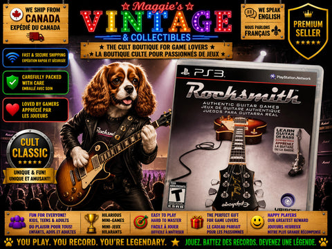 Rocksmith Authentic Guitar Games PS3 Play Station 3 Game CIB DISC LIKE NEW