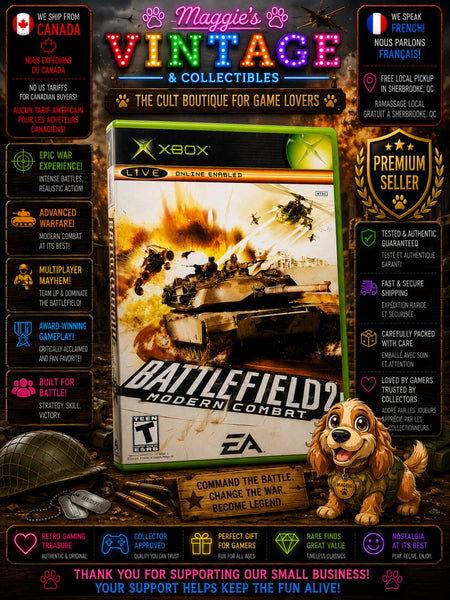 Battlefield 2: Modern Combat (Microsoft Xbox, 2005) * NO MANUAL  DISC LIKE NEW*