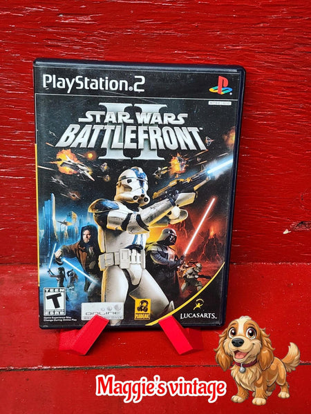 Star Wars: Battlefront II (PlayStation 2, 2005)  *CIB DISC LIKE NEW*