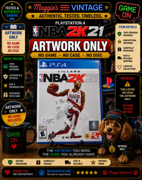 NBA 2K21 (PlayStation 4 PS4) ARTWORK  ONLY