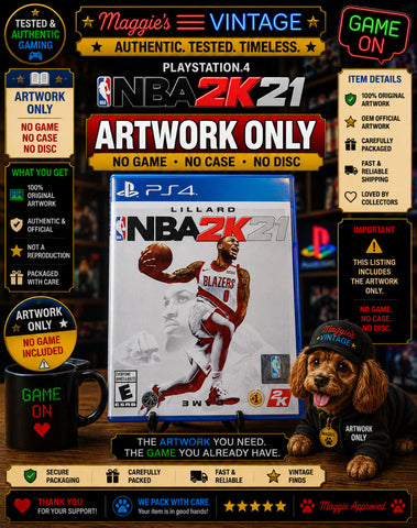 NBA 2K21 (PlayStation 4 PS4) ARTWORK  ONLY
