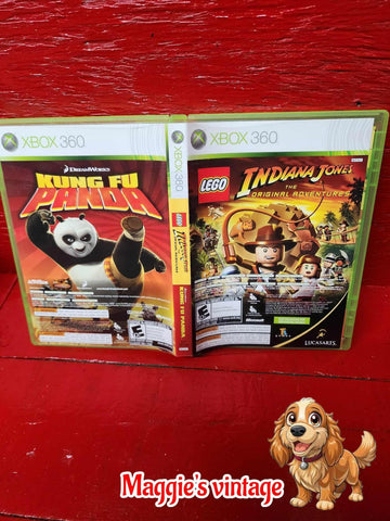 LEGO Indiana Jones and Kung Fu Panda (Microsoft Xbox 360,) *CIB DISC LIKE NEW*
