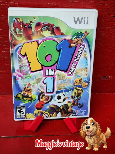 101 in 1 Party Megamix Videogame Nintendo Wii *CIB COMPLETE DISC LIKE NEW*