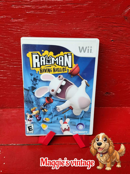 Rayman Raving Rabbids (Nintendo Wii, 2006) *CIB COMPLETE DISC LIKE NEW*