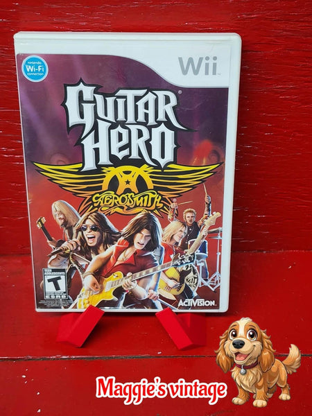 Guitar Hero: Aerosmith (Nintendo Wii, ) Complete In Box DISC LIKE NEW