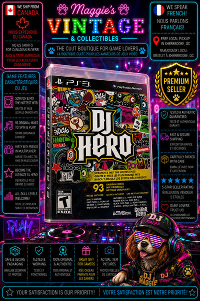 DJ Hero (Sony PlayStation 3, 2009) PS3 CIB Complete DISC LIKE NEW