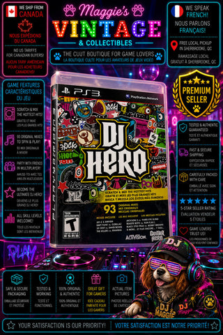 DJ Hero (Sony PlayStation 3, 2009) PS3 CIB Complete DISC LIKE NEW