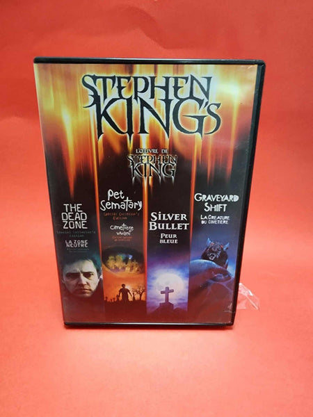 Dead Zone  Pet Sematary  Silver Bullet  Graveyard Shift DVD  *bilingue like new