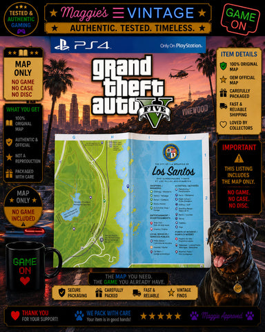 Grand Theft Auto V GTA 5 MAP LOS SANTOS BLAINE COUNTY  MAP ONLY
