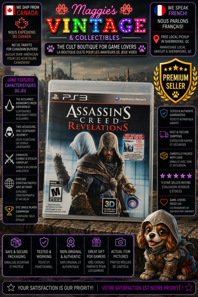 Assassins Creed Revelations Sony PlayStation 3 PS3 Game CIB ISC LIKE NEW