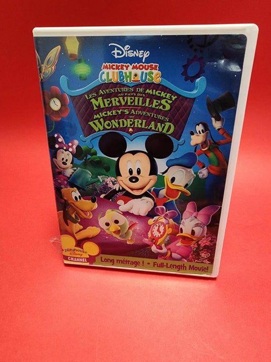 Mickey Mouse Clubhouse : ADVENTURES IN WONDERLAND (Bilingual) LIKE NEW
