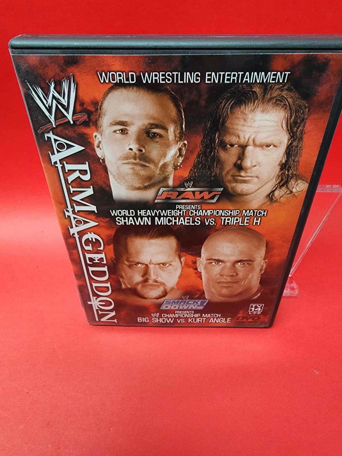 WWE Armageddon 2002 DVD - Triple H VS Shawn Michaels - World Wrestling Like new!