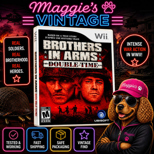 Brothers in Arms: Double Time (Nintendo Wii, 2008) CIB DISC LIKE NEW