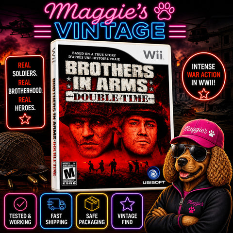 Brothers in Arms: Double Time (Nintendo Wii, 2008) CIB DISC LIKE NEW